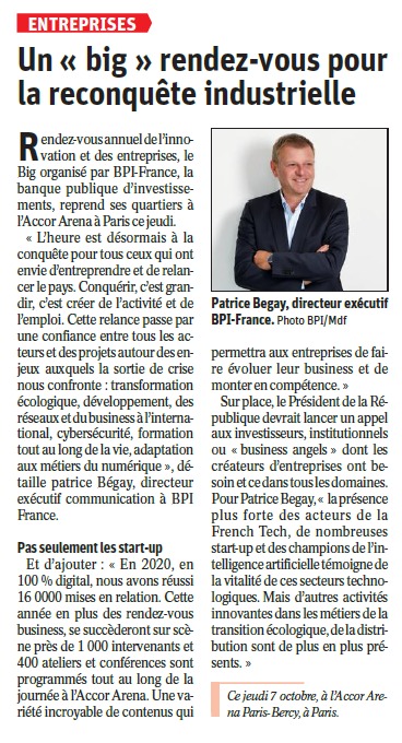 L'heure de la conquête a sonné pour tous ceux qui rêvent d'entreprendre&amp; relancer le pays.Pour construire la🇲🇫de demain nous devons la reindustrialiser pour en faire 1 grande nation d'innovation en misant sur nos licornes&amp;pépites industrielles.#France2030.<a href="/LaFrenchFab/">La French Fab</a>.<a href="/ledauphine/">Le Dauphiné Libéré</a>