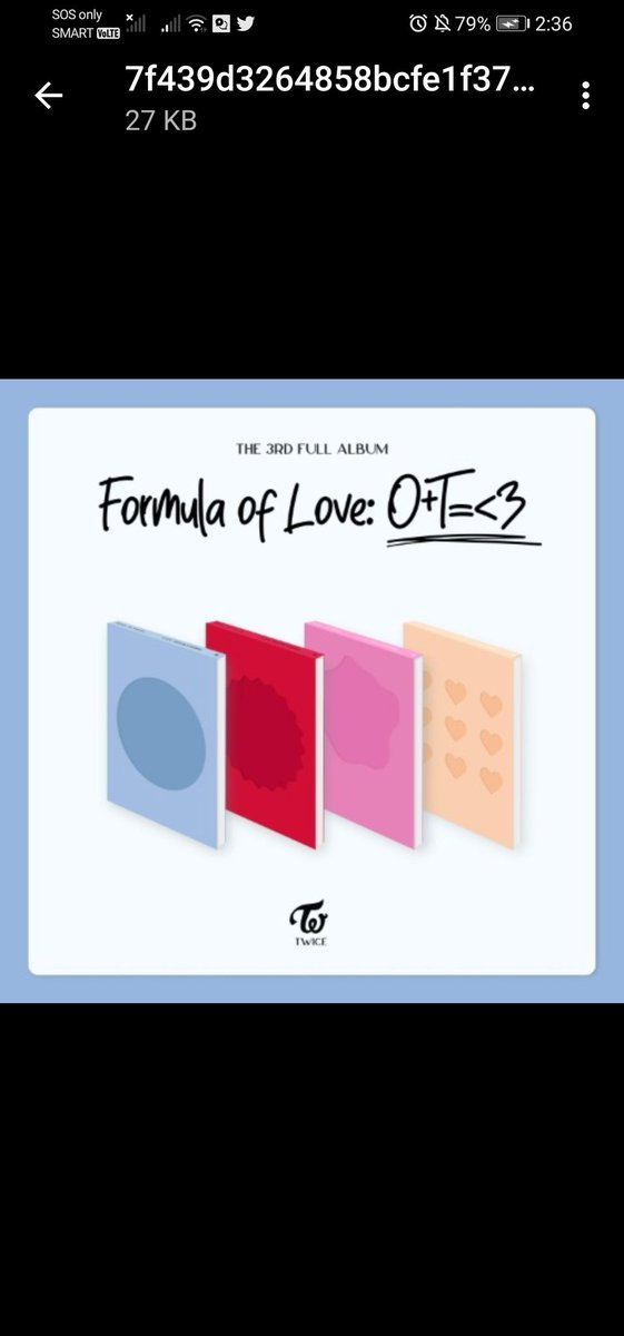 Chingummshop's tweet photo. [#chingummshopPHGO] HELP RT
WTS/LFB  TWICE  Formula of Love: O+T=<3

KTOWN
Per Version = 850PHP
Set =  2550 PHP 

WITHDRAMA 
Per Version = 950 PHP each
Set = 3800 PHP

DOO: Nov 08,
DOP: Nov 12, 2021 50% then the rest once onhand
Normal ETA

Form: https://t.co/txehNamiqE https://t.co/UYECm4a489