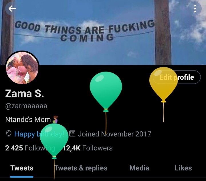 SlieSincadut's tweet photo. What's that? Balloons on my profile? Aw ngbong uNkulunkulu ukuthi usang'gcinile😭🙏🏽🥳🎈
#Finally16 https://t.co/CxcwgOQnJj