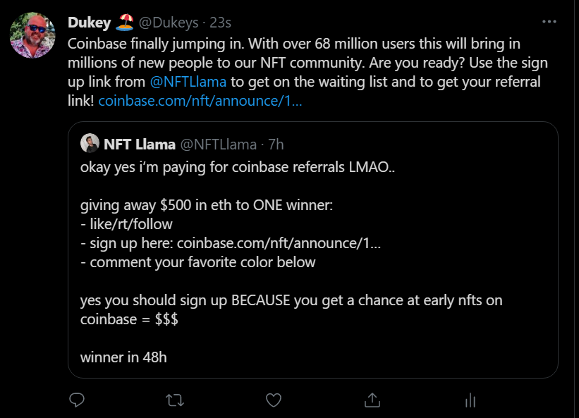 Dukeys's tweet photo. @NFTLlama Done! Fave color is Blooooo https://t.co/dzR7tBeITO