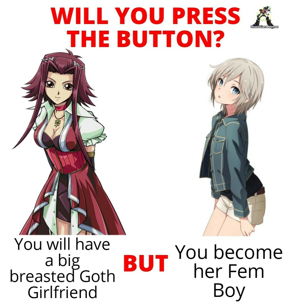 Would you press the button? (anime version)