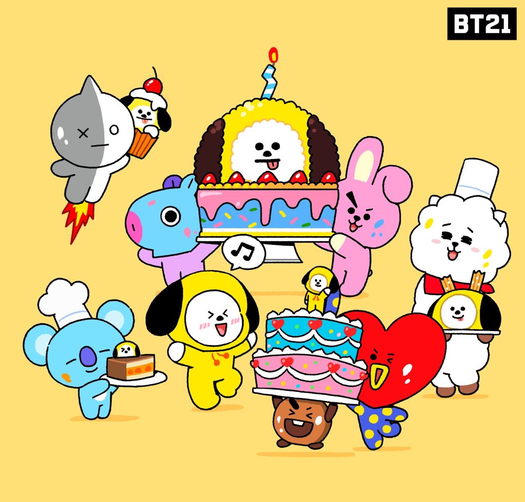 BT21 on Twitter: "A day full of CHIMMY💛 does that mean a day full of ...