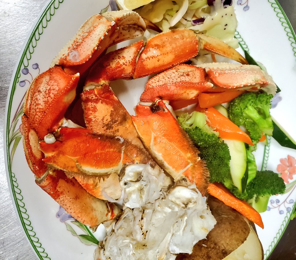 Our one pound of Dungeness crab legs feature is already a hit #Nanaimo.