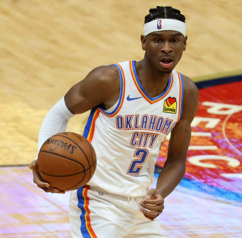 NBA_Math's tweet photo. 2021-22 preseason #CrystalBasketball for the Oklahoma City Thunder:
5. Kenrich Williams: 3.63 (0.25 up)
4. Derrick Favors: 3.78 (0.22 down)
3. Darius Bazley: 4.63 (0.55 up)
2. Luguentz Dort: 5.56 (0.25 up)
1. Shai Gilgeous-Alexander: 8.11 (0.03 up)
https://t.co/a1klpHM4m3 https://t.co/K2L8KQYGGL