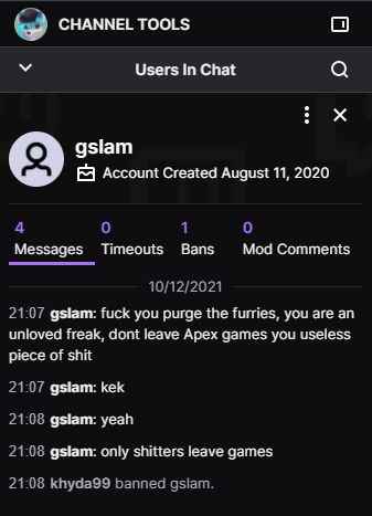 Left a pub game &amp; this person was a bit too sensitive... lol https://t.co/513kyZ7Wvd<a href="/tag/apexlegends"class="tags"><span>#apexlegends</span></a>