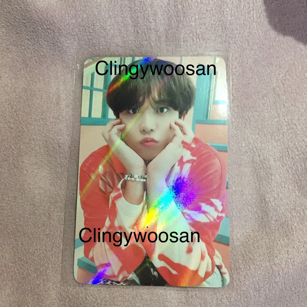 clingywoosan's tweet photo. Hello 🧚🏼‍♀️ HELP RT WTT / WTS ATEEZ FEVER PART 3 ✨
 
Have: jongho makestar holo pob 
Want: wooyo / san equivalent 
Or wts for Rm40 excl postage :) 

Help rt thankyou 💓 @pasarATEEZ
@pasarAtiny @ATEEZmall_MY
@ATEEZselling_MY #pasarATEEZ #pasaratiny https://t.co/L3Vyi1oSfs