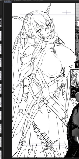 ようやく黒ベタ・タイムに入れる。けど運動して風呂入って仕事するので、また明日の可能性も無きにしもあらず。しかし線画1P目に比べてちょっと上達したかもしれない?(なおまだ3P)🧐 