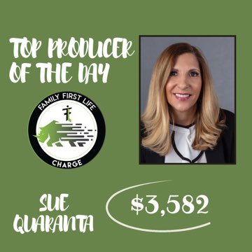 Put your hands together for the one and only Sue Quaranta! 👏🏻👏🏻👏🏻 She protected several families today! 

#winwithffl #fflusa #fflvelocity #ffltribe #fflsecure #fflcharge