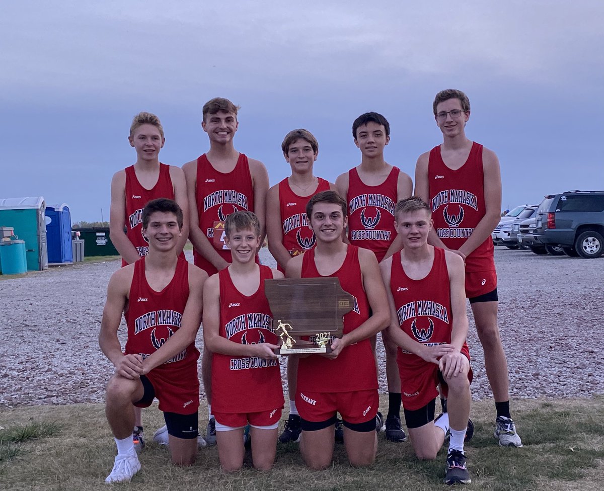 congrats to our BACK TO BACK SICL champs! way to go NMXC boys! #warhawkpride