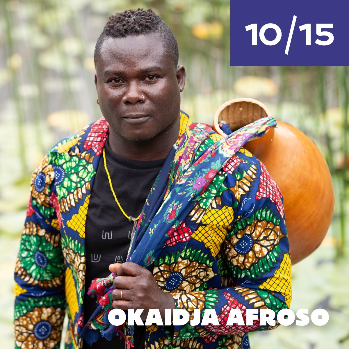 See you Friday for a performance with #Afropop singer-songwriter and multi-instrumentalist Okaidja Afroso! He will be performing at 7:30pm with two percussionists and an array of traditional instruments from #Ghana. Tickets at uvm.edu/laneseries/oka….