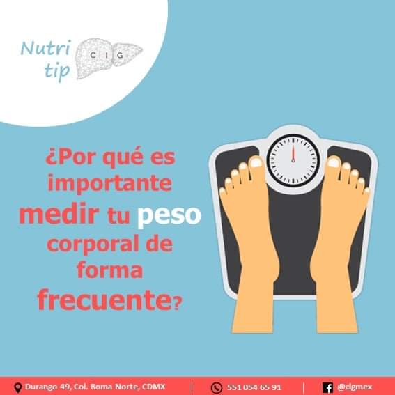 mexico_cig's tweet photo. El aumento de peso puede provocar el desarrollo de obesidad e incrementar el riesgo de padecer enfermedades crónicas. Medirlo periódicamente ayuda a identificar a tiempo estos cambios y a modificar los hábitos que lo provocan. 
#CIGmx #CuidaTuSalud #CuidaTuPeso #CuidaTuHigado https://t.co/FIW2auwICY