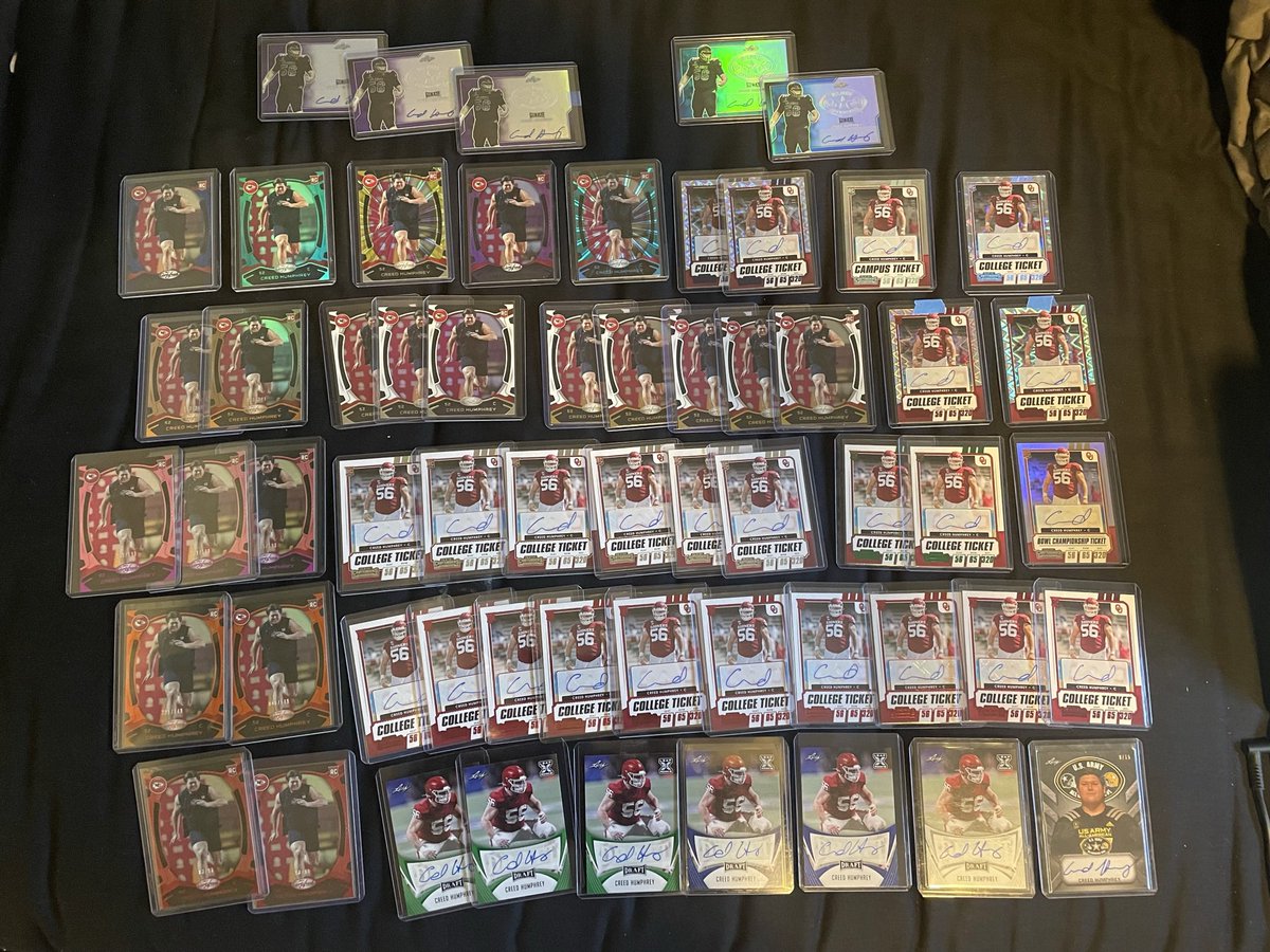 Milache's tweet photo. My favorite collection continues to grow! @creed_humphrey 🔥🔥🔥 https://t.co/WrpLKb0CU4