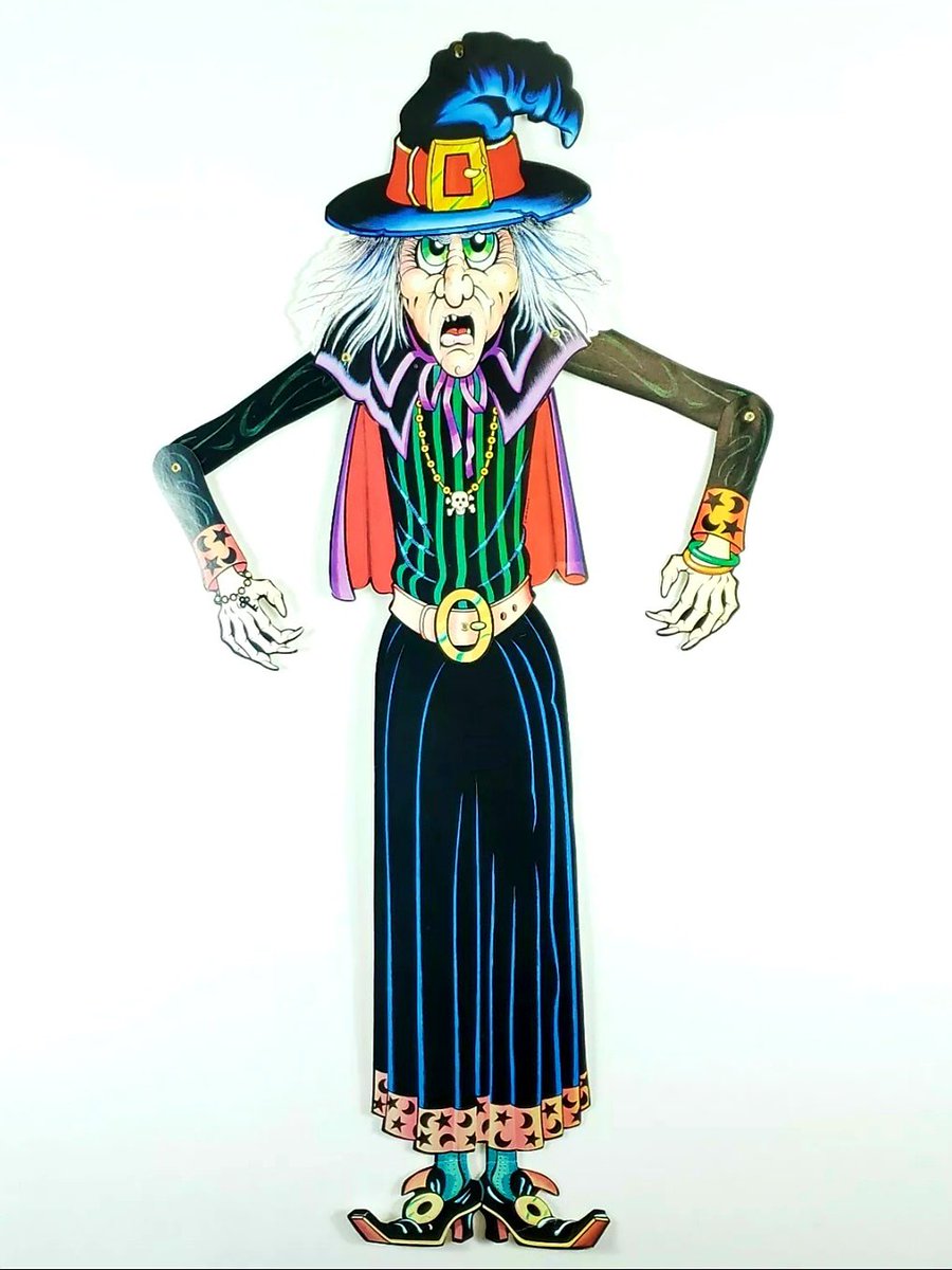 Retro_Revisited's tweet photo. 31 Days of #Retroween: Day 12
You weren't celebrating #Halloween properly unless your house or classroom had a paper jointed witch by @BeistleCo in the '80s!
#Retro
#Witch
#Beistle
#The80s
#October
#Halloween
#ILoveThe80s
#HauntedHouse https://t.co/0RHv7L0Ppw