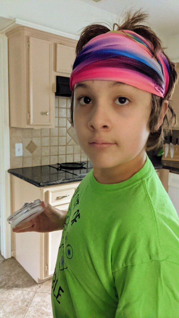 He loves being in the kitchen. I love he’s gaining some independence. #autism