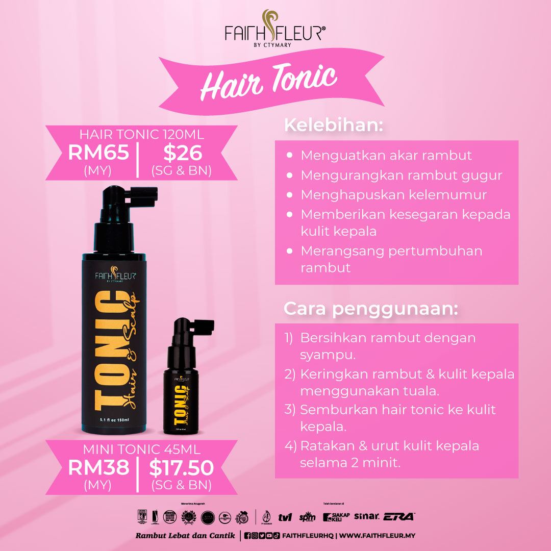 Aishah_Tuah_DS's tweet photo. Nampak kawan tunjuk Hair Tonic di Whatsapp status terus rasa nak cuba. TERBAIK 👍

Nak dapatkan Faith Fleur, jom whatapp laju² di
https://t.co/1YvrxKR4hn

#faithfleurbyctymary #hairtrustedbrand #blessyourhairwithfaithfleur #RambutLebatCantik #ThisIsNotFake #RambutGugur https://t.co/KrwndC3Jbb