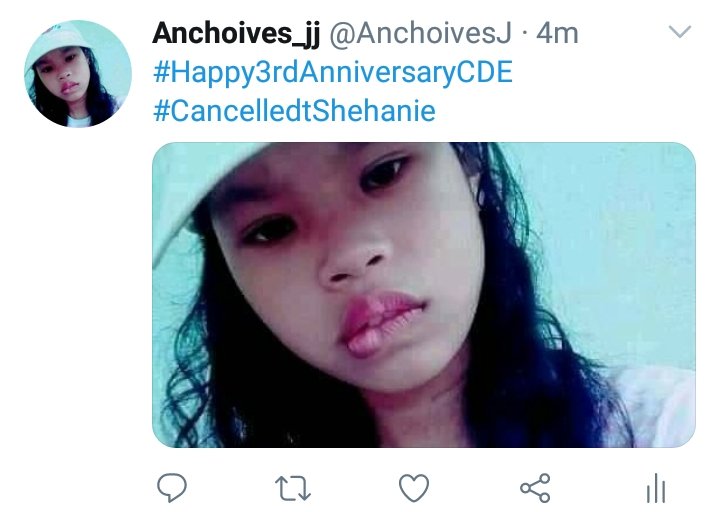 AnchoivesJ's tweet photo. Shehanie kakagat na era 

#Happy3rdAnniversaryCDE 
#CancelledtShehanie https://t.co/unxBxJ8Hmj