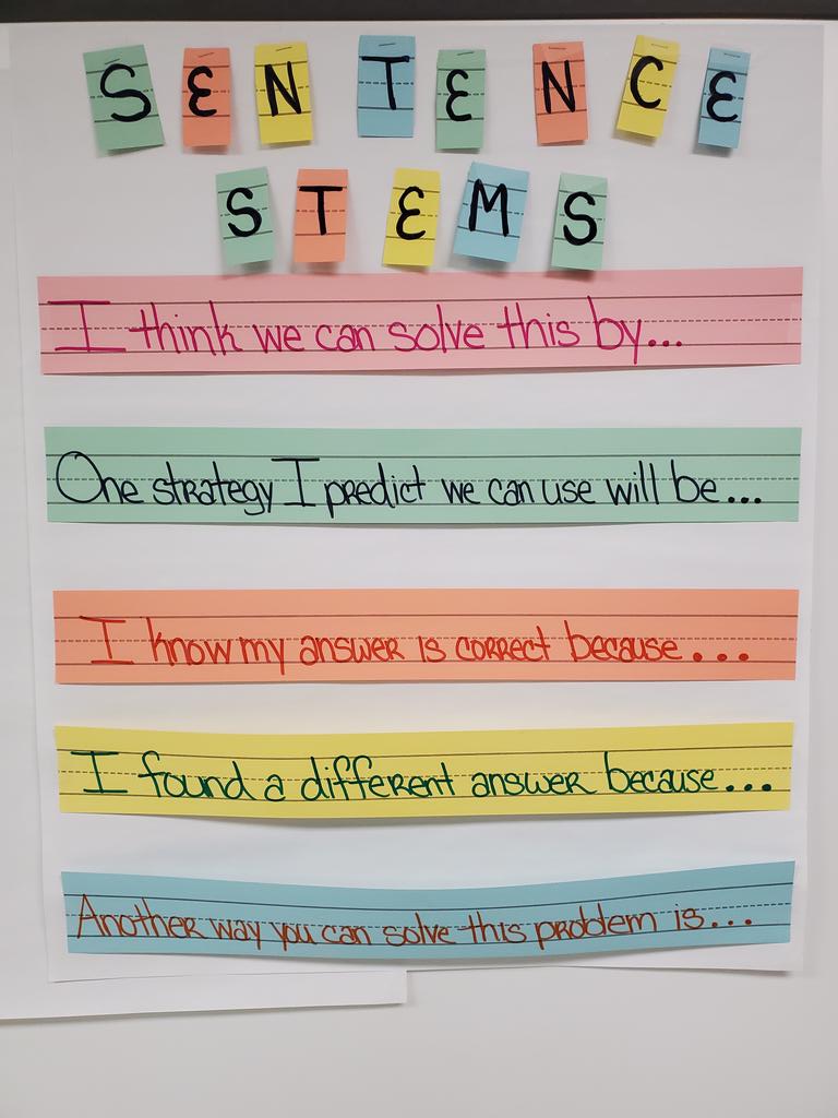 Sentence stems provide scaffolding to help students get started in speaking or writing without the added pressure of thinking about how to correctly formulate a response. What are your 'go to' stems? #PLC #ExceptionalLearning #TheIsaacsWay @IsaacsES_HISD