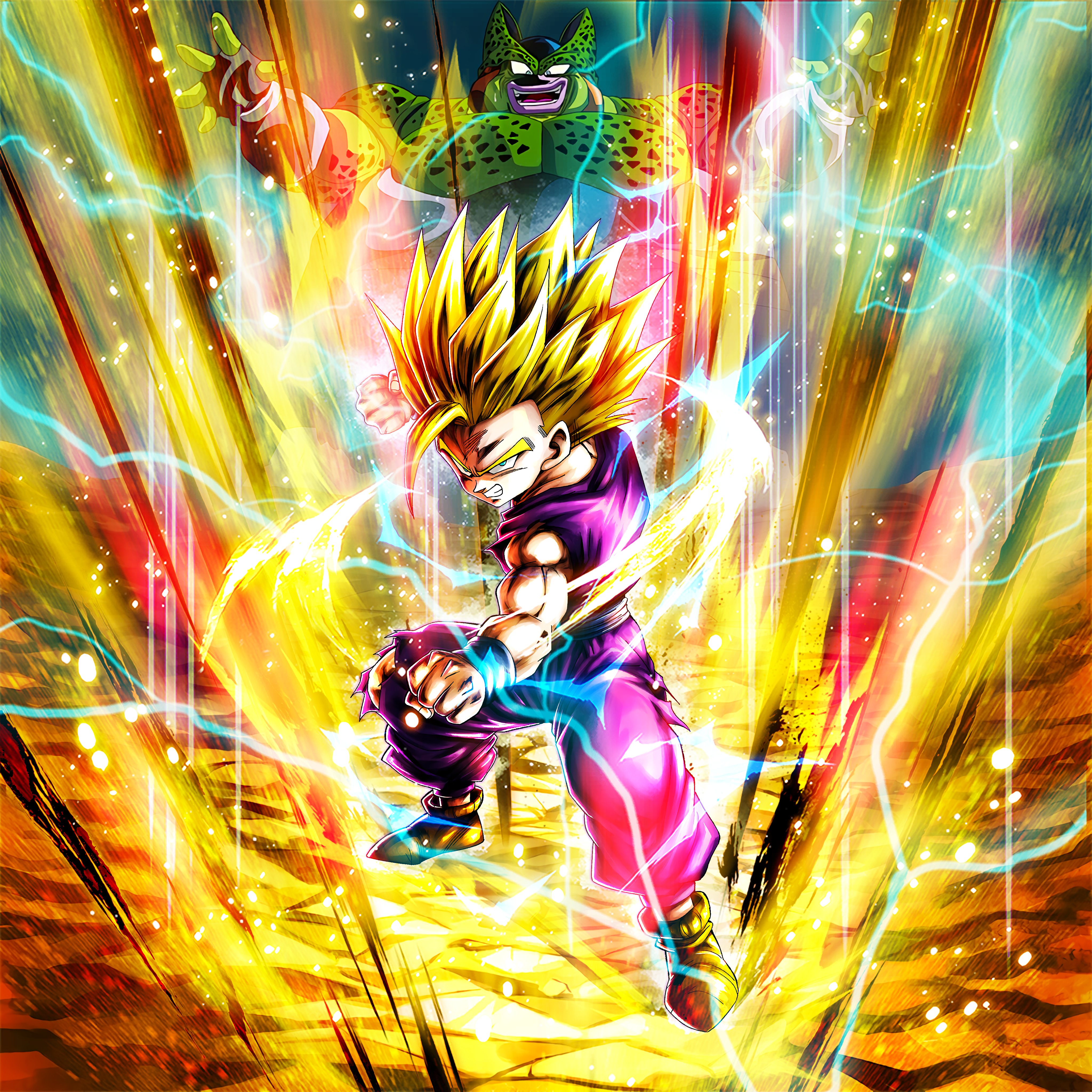 Gohan Super Saiyan 2 HD Mobile Wallpaper.