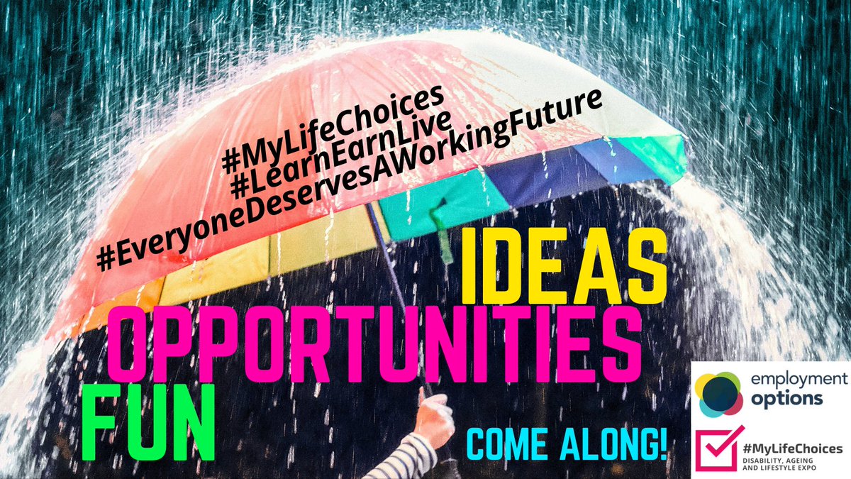 EmployOptions's tweet image. Weather forecasts for tomorrow...’Showers’ ‘Rain’...
Don’t let the rain get between you and your goals!
Let it rain ideas, opportunities and fun!
Our NDIS Team will be there waiting to talk to you, rain or shine!
Chat with us @ DAL2021 and get Chupa Chups!
@CatalystFndn @NDIS