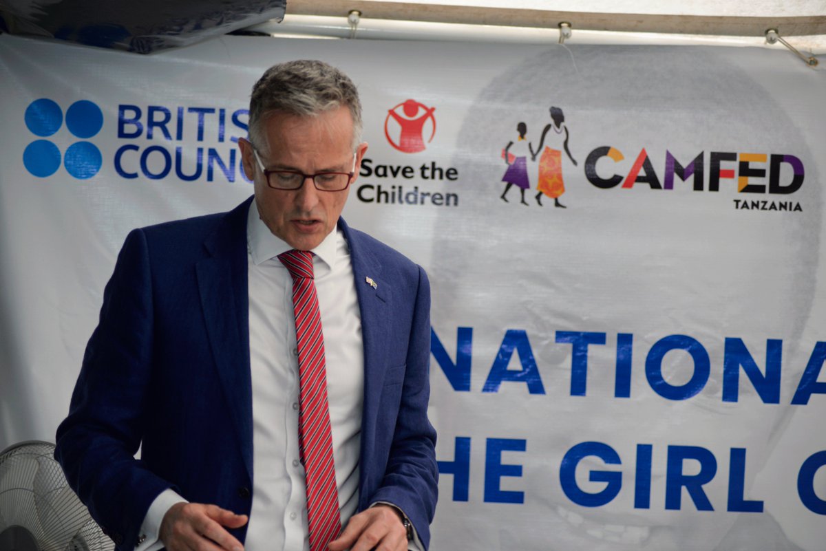 HakiElimu's tweet photo. UK’s ambition is to get 40 million more girls into school in the next five years- British High Commissioner, David Concar addressing at #IDGC2021 https://t.co/B9uSR5EoEV