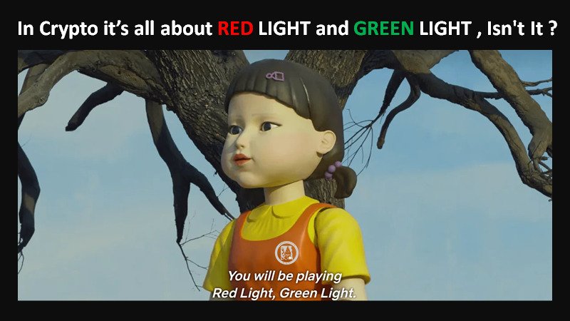 Kryptokluxklan's tweet photo. Crypto is all about Green Light and Red Light . Many Dies ! Few Survives ! #SquidGame #SquidGames #Crypto #cryptoartist #cryptocurrency #cryptocurrencies #BTC #Bitcoin #Altcoins #ElonMusk #doge #dogecoin #SHIB #trend #Trending https://t.co/LfFbiHni3A