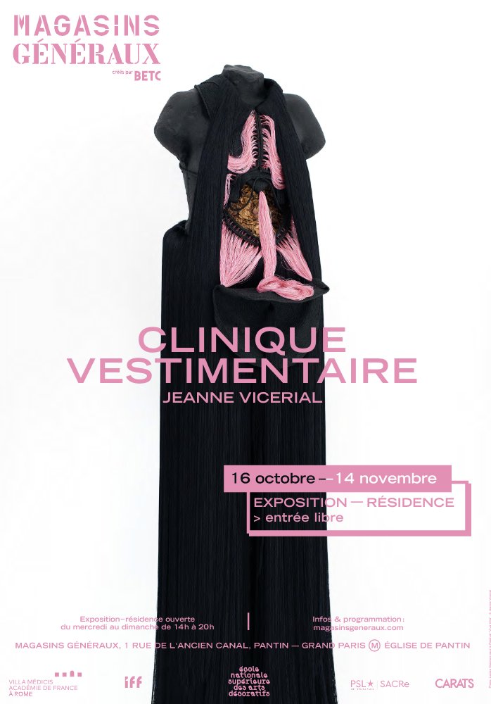 psl_univ's tweet photo. Un immense laboratoire dédié au futur du vêtement et du corps 👗
"La clinique vestimentaire", une expo-résidence de Jeanne Vicérial qui fait suite à s doctorat #PSLSACRe (Sciences, Arts, Création, Recherche) à l’EnsadLab @Ecole_ArtsDeco et lors de sa résidence à @VillaMedicis https://t.co/XNbEeZS5xm