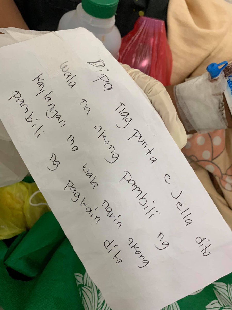 ‘BE KIND. BE GRATEFUL.’

LOOK: A viral handwritten letter of a wife to her hospitalized husband broke the heart of a volunteer medical technologist in the Philippine General Hospital.

📷Ara Dela Cruz via <a href="/KarenNgINQ/">Karen Ng</a>