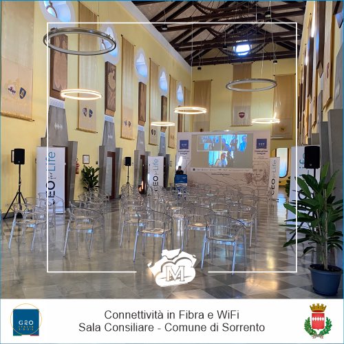 meginet's tweet photo. Abbiamo garantito e fornito tutta la tecnologia di comunicazione internet che ha consentito le attività di videoconferenza nelle strutture principali che hanno ospitato il Summit G20 a Sorrento, garantendo performance e continuità operativa, attraverso circuiti in fibra dedicati. https://t.co/uC53SwRaVr