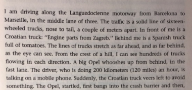 johnthackara's tweet photo. A scary encounter with EU trucks prompted me to write a whole book (In The Bubble) about the myth of the  'weightless economy'. Remember that? It's on page 9 here  https://t.co/kk1cANXAPC https://t.co/jkySPqIXHd