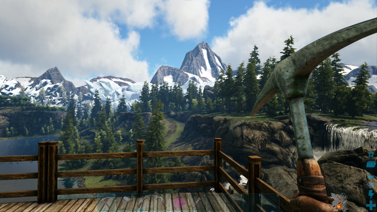 1grimshadows's tweet photo. The view from my house is Valguero #survivetheark #primitiveplus https://t.co/EniRkbTPqt