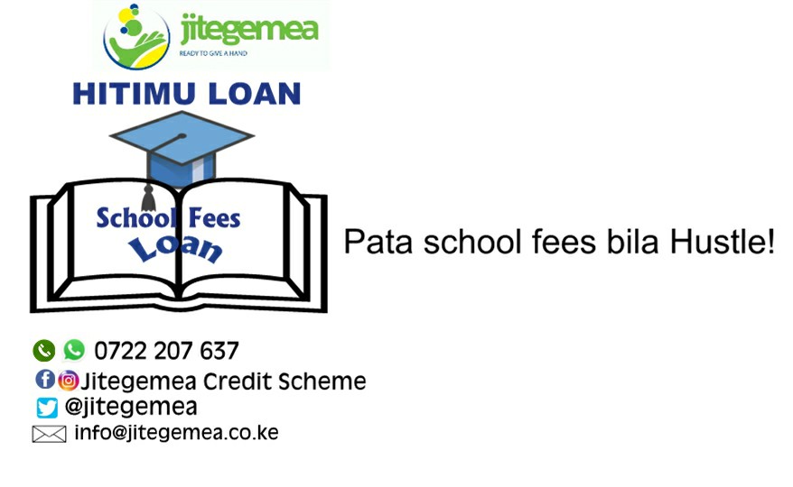jitegemea's tweet photo. Make their dreams come true by keeping them in school. Apply for our Hitimu loan today. Call us on 0722207637
#HitimuLoan
#BacktoSchool
#ReadyToGiveaHand https://t.co/9Q3WfzXkBw