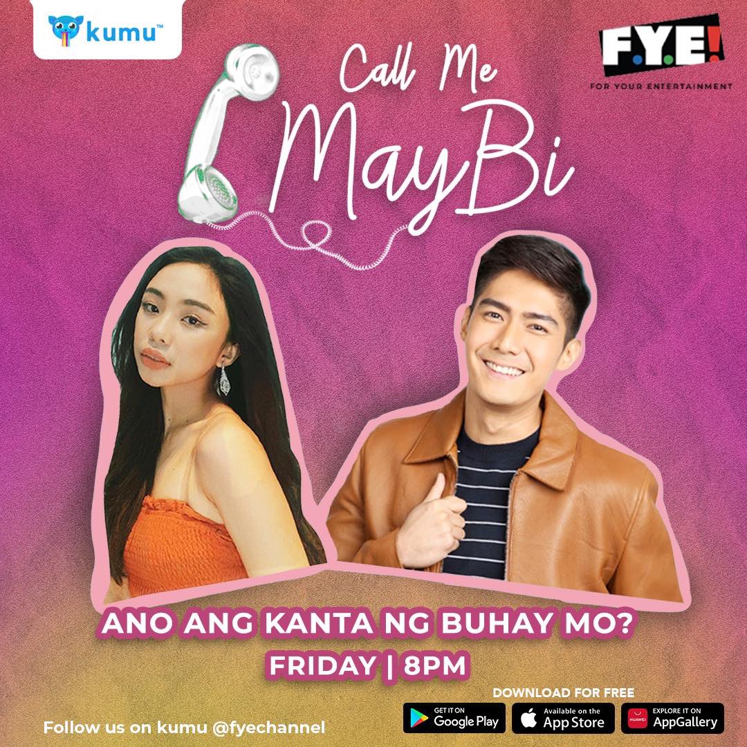 starmagicphils's tweet photo. If there's a song that describes your life ano yun? Eh yung love life? It's gonna be a fun kwentuhan on this week's  episode of #CallMeMayBi where we'll talk about the soundtrack of your life. Join Maymay and Robi this FRIDAY October 15 at 8PM LIVE on the FYE Channel on kumu! https://t.co/FoWzAE37CA