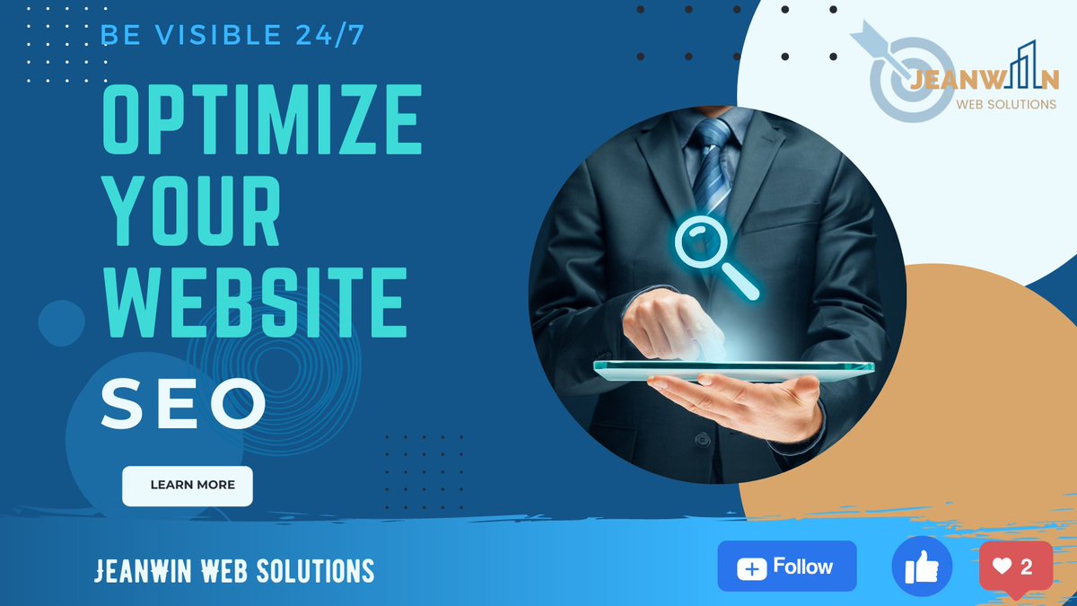 jeanwinsolution's tweet image. 🔊 🔊 Let&apos;s OPTIMIZE!!   I am Jean of JeanWin Web Solutions and I offer precise and efficient SEO services. To know more about the services I offer please visit my FB and IG page @jeanwinwebsolutions.
#jeanmanalo
#jeanwinwebsolutions 
#wordpresswebdeveloper
#websitecreation