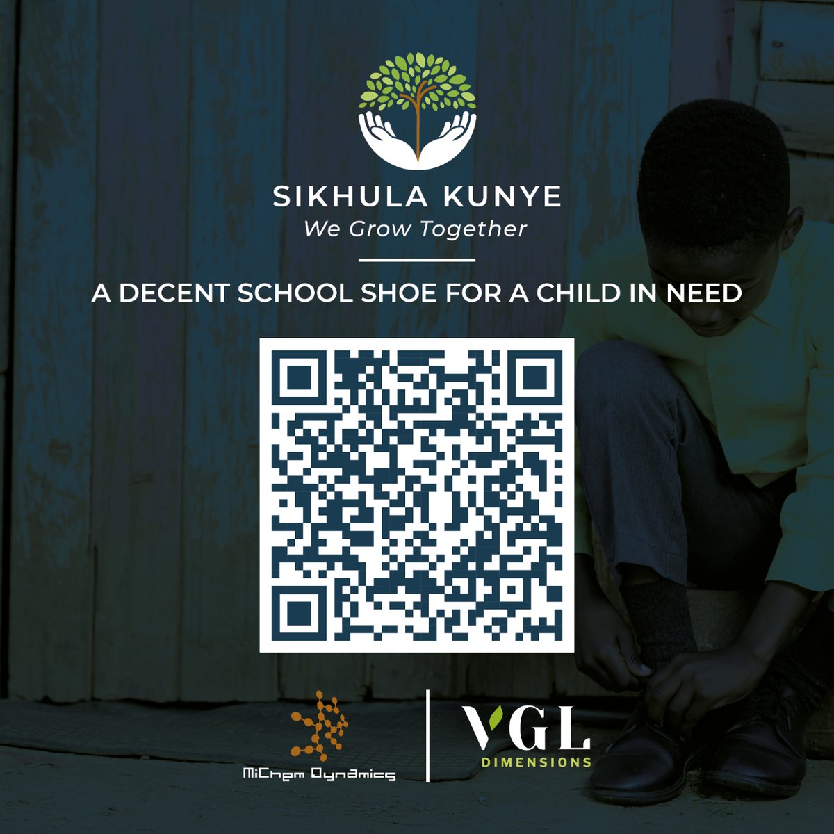 Please support our Sikhula Kunye initiative, powered by MiChem Dynamics and VGL Dimensions! We will purchase and donate school shoes to the Somtshongweni Primary School, located in the village of former KwaNdebele in Mpumalanga, Kwaggafontein B. #changelives  #createabetterfuture