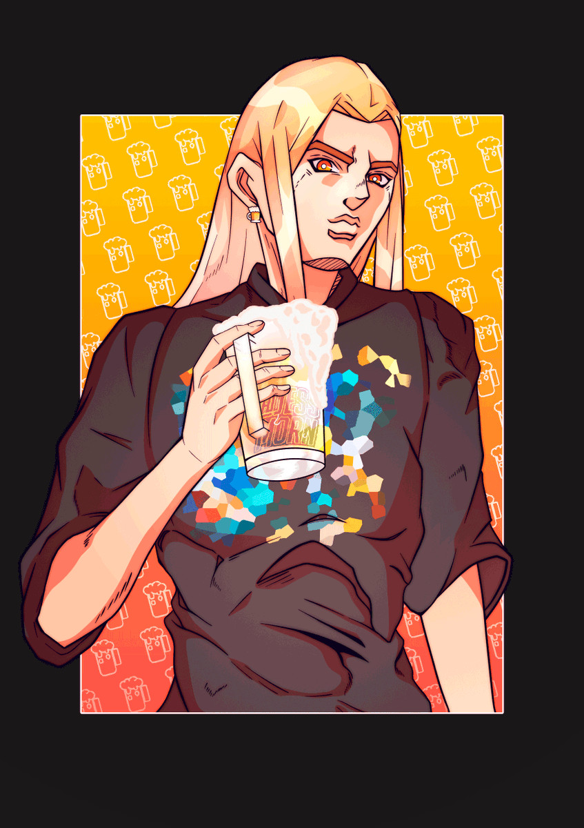 jessmorn's tweet photo. 🔥Some tasty commission🍺
#Commission #stoneocean  #beer #jojo_anime https://t.co/LglZWwkuXx