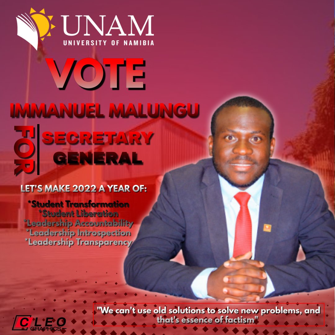 Shimwoshili_'s tweet photo. Rundu Campus students, genuine representation lies here. Let's make right choices✊🏾 https://t.co/yhAhb503zH
