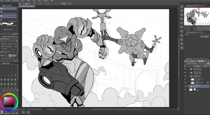 Metroid Dread fanart updated WIP 