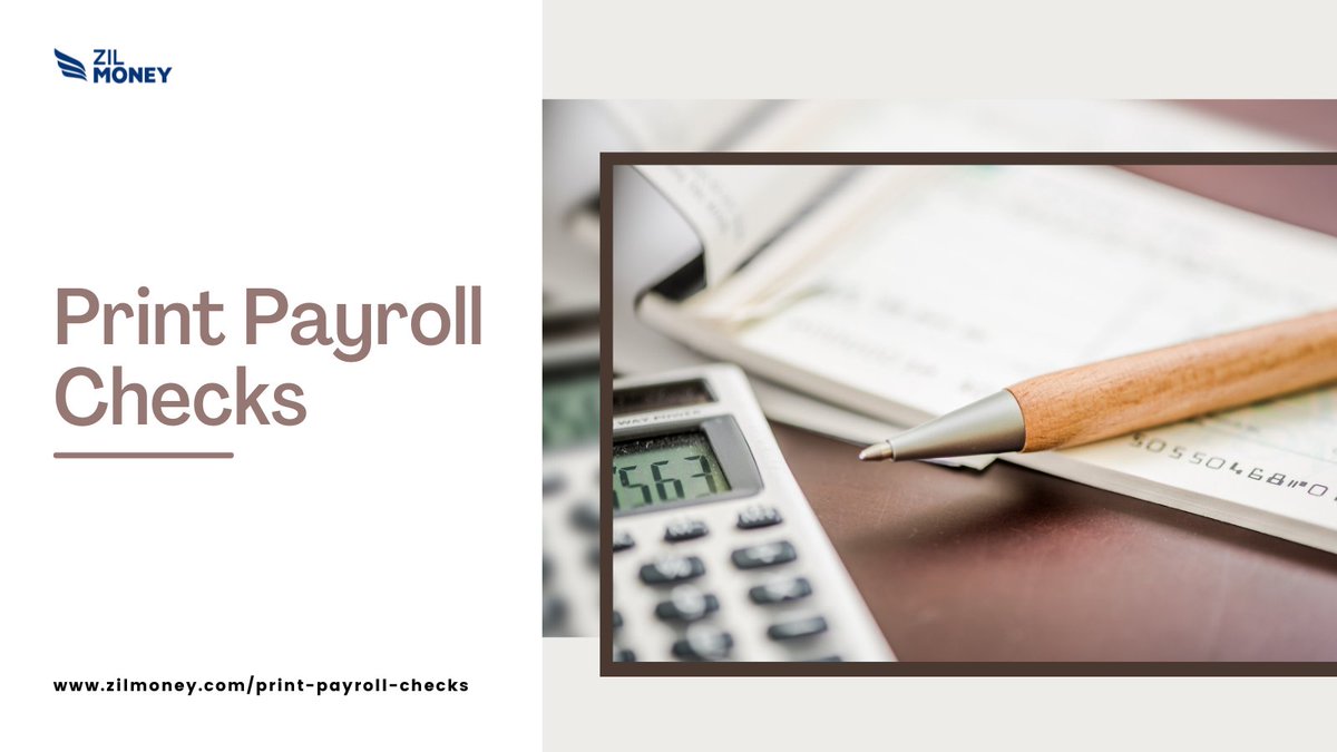 quick_money123's tweet image. zilmoney.com/print-payroll-…

Are you struggling to get payroll checks? Now you can print payroll checks from your home or office desk and pay your employees. It is made easy now by Zil Money.

#PrintPayrollChecks #PayrollChecks #PrintChecks