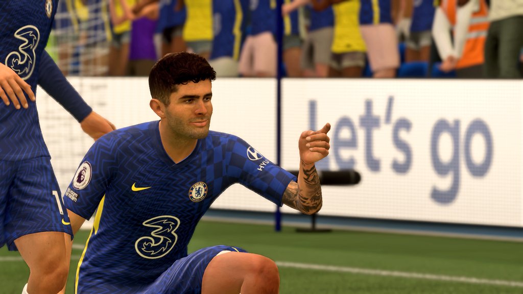 GamerzRsa's tweet photo. Christian Pulisic with Point Celebration 👉
#FIFA22 #Xbox #Chelsea https://t.co/nyt4DN5KiB