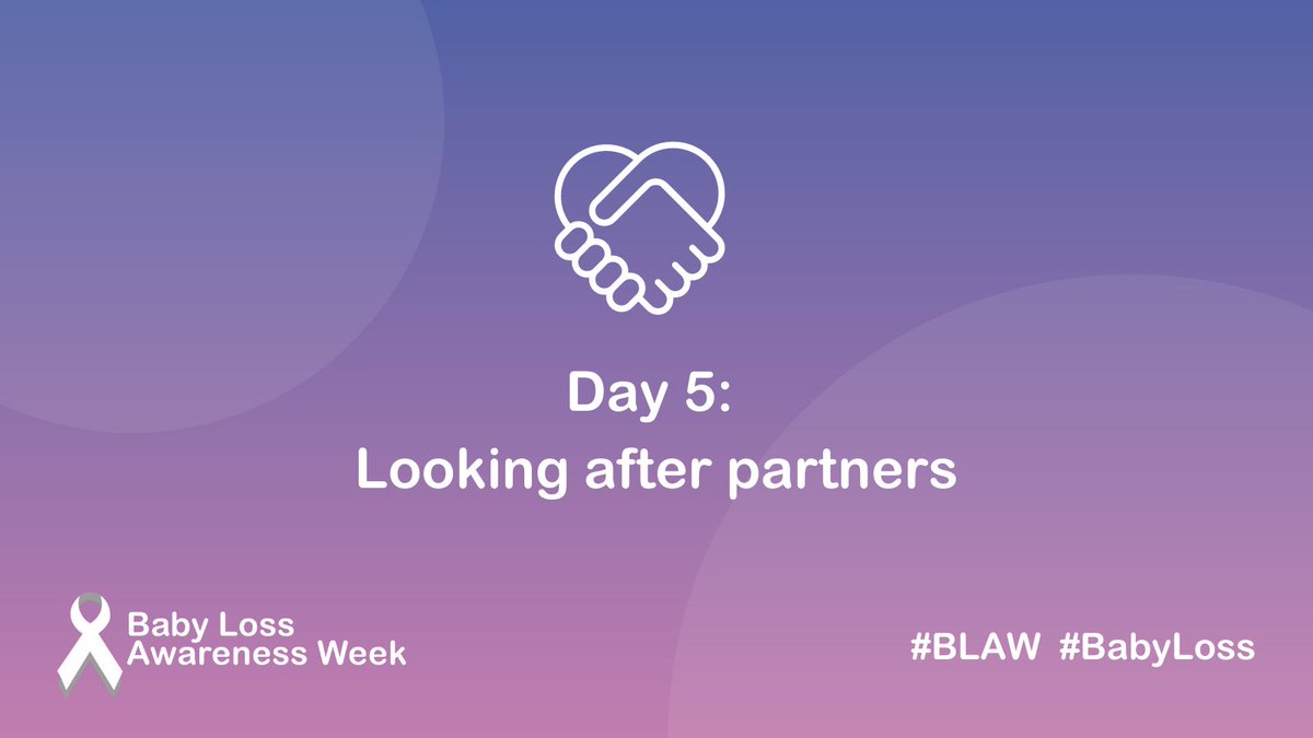 Today during #BLAW2021 we're focusing on ways of looking after partners who have experienced pregnancy or baby loss.  

If you'd like to share your experiences &amp; advice, please reply to this tweet.

#BLAW #BabyLoss #PregnancyLoss #DiversityInLoss