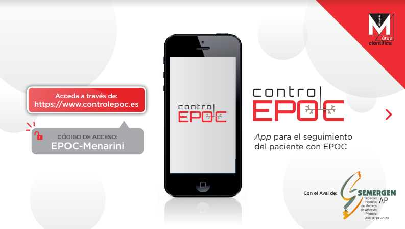menarini_es's tweet photo. Cálculo en tiempo real del grado de Control de la EPOC,  seguimiento de pacientes con EPOC,  trabajamos para mejorar la calidad de vida del paciente.
Nueva Web App para el seguimiento de  pacientes con EPOC.  https://t.co/lkEUSD6fDb con el aval de @SEMERGENap #CONTROLEPOC https://t.co/ob7HEY6HQL