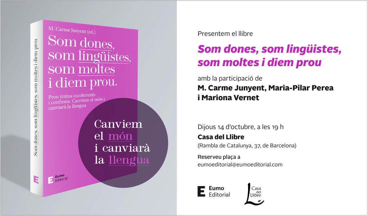 CarmeJunyent's tweet photo. Això és demà! https://t.co/ksAXp16ye7