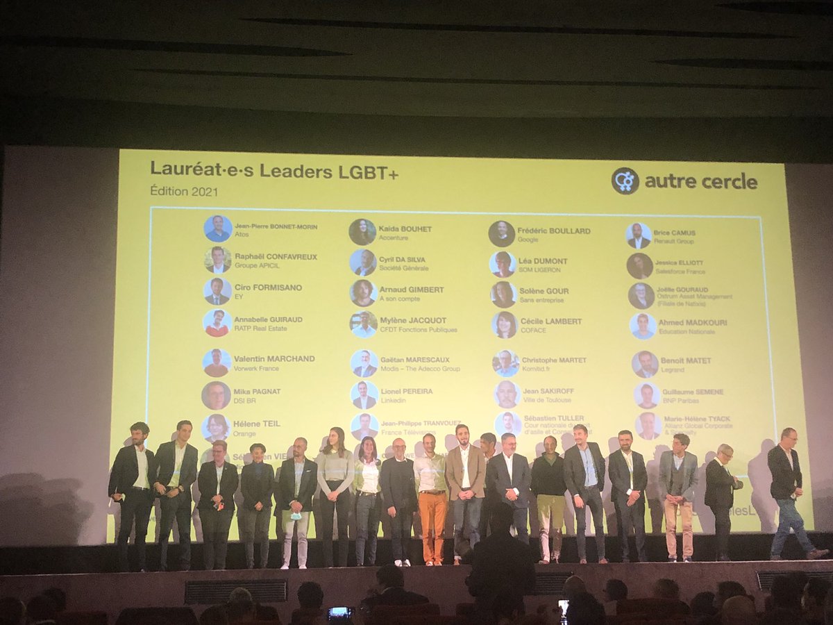 #RolesModelesLGBT Une soirée de célébration de ceux qui font bouger les lignes. 👏🏽👏🏽👏🏽 @AutreCercle et fière d’être alliée 😊 Au delà du partenariat <a href="/OrangeRSE/">Orange RSE</a>, il reste à multiplier notre soutien individuel pour une société plus juste et un monde de l’entreprise plus éclairé.