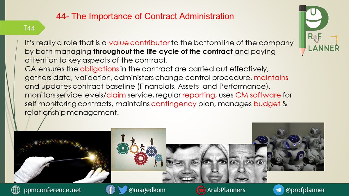 For Contract Managers and all Construction Professionals:
T44/50: The Role of CAs.
My Profile: about.me/magedkom
#profplanner #consulting #contract #delayanalysis #fidic #law #riskmanagement #projectmanagement #projectcontrol #planners #construction #pmp #ccp #pmi #aacei
