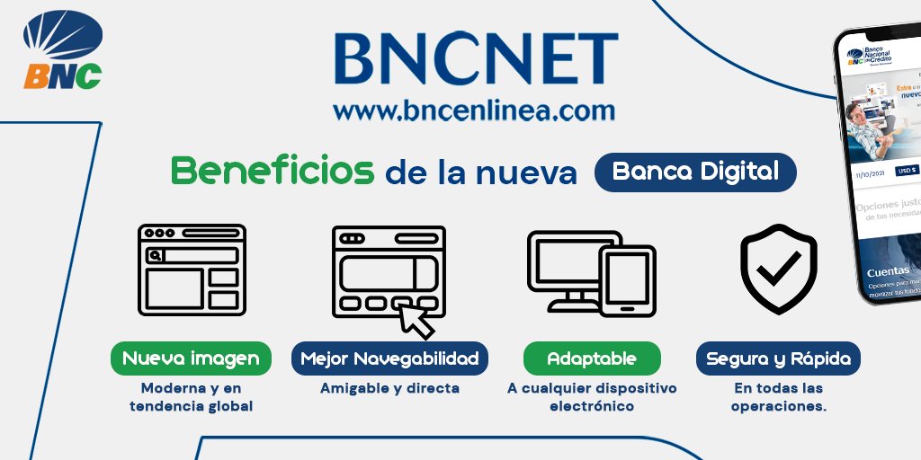 Banco Nacional de Crédito estrena nueva plataforma en línea BNCNet 2.0