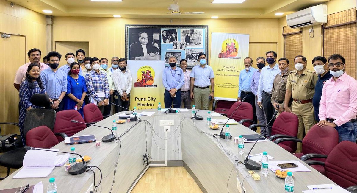mohol_murlidhar's tweet photo. .@PMCPune organised the first #EVCell meeting today, to facilitate dialogue on the roles and responsibilities of government stakeholders for a seamless #EVtransition.
Stay tuned for more updates on Pune’s #electricmobility initiatives!
@BloombergCities @JimOnCities https://t.co/RUYiIlQem3