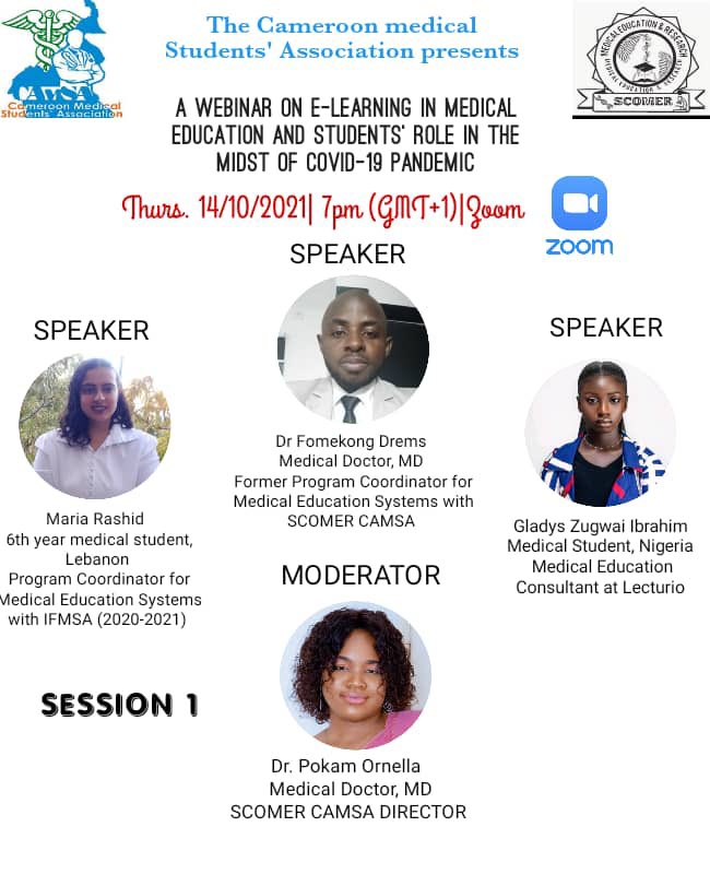 scomercamsa's tweet photo. Come and acquire the basic knowledge in E-learning platforms, it's uses for medical education, share your experiences and learn from others

SCOMER CAMSA towards improving Medical Education System in Cameroon 💪💪💪 https://t.co/Vesc75fj3a