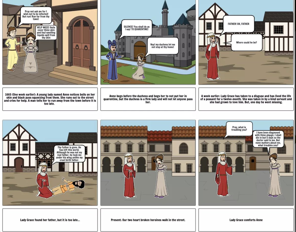 Year 7 students have been learning about the Black Death in History this term. As part of #thebigdraw, they created storyboards illustrating their knowledge of the subject. #BDF2021 #gislearning #creativecommunity