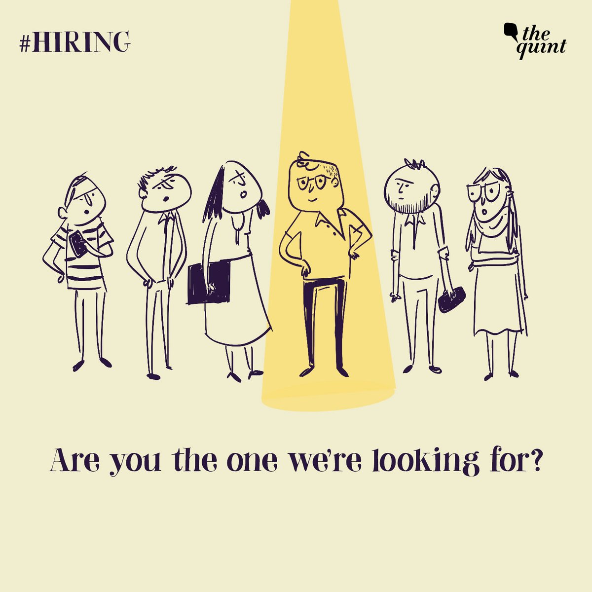 #Hiring | We at The Quint are looking for a Senior Copy Editor with 3-5 years of work experience – someone with a strong editorial sense and watertight language and grammar skills.

Think you're up for it? Hit us up with your CVs on jobs@thequint.com.