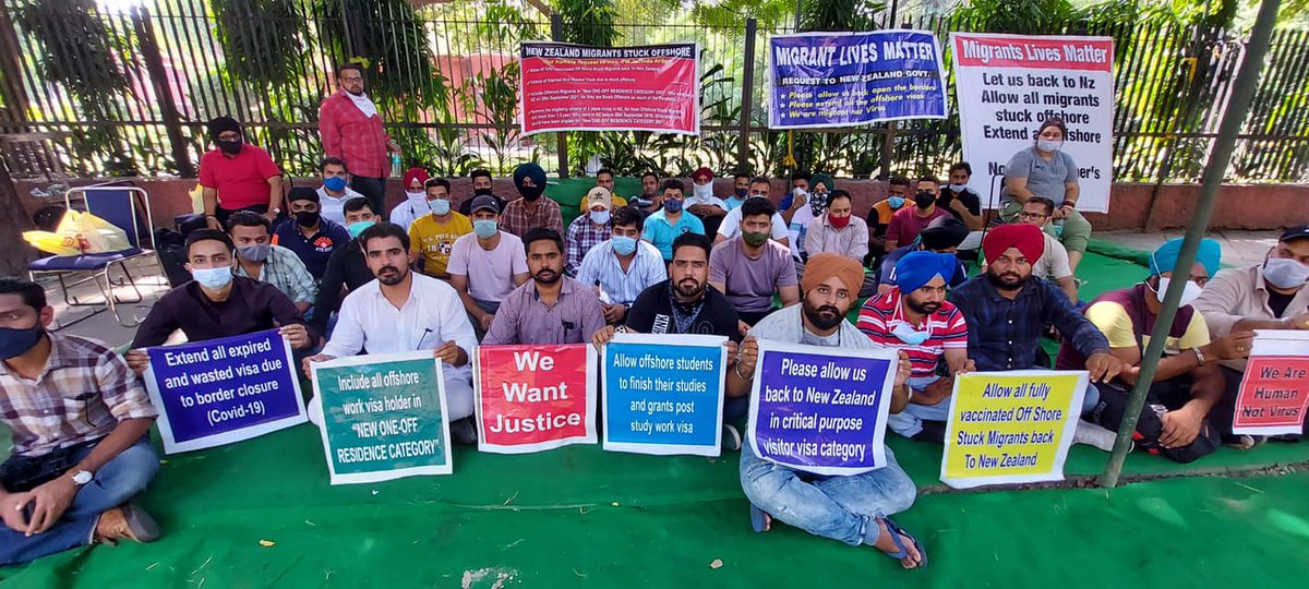 New Zealand offshore migrants protesting for 3 days against NZ Government and Immigration as they closed border for 19 Months and avoided these migrants.